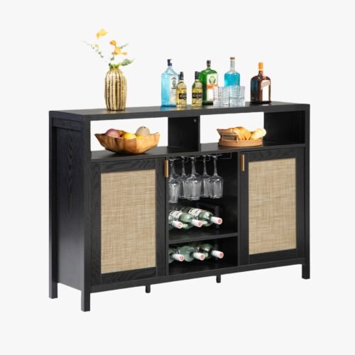 Savanna Bar Cabinet with Glass Holder